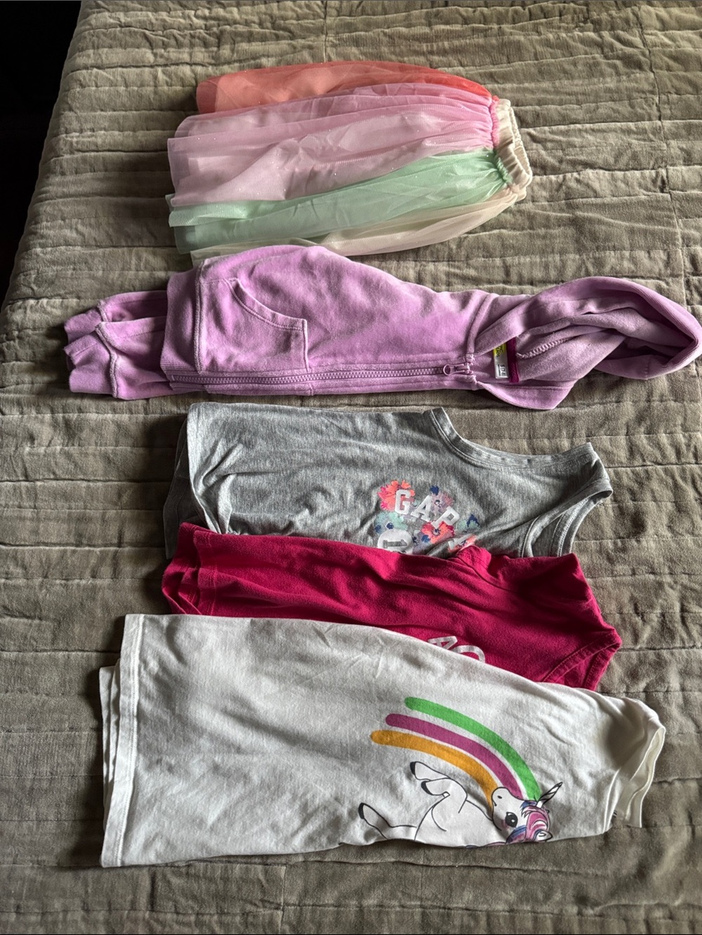 Epic Threads Pink Hoodie & Tank Top Trio - Pink, Light Pink, White, Gray size 7-